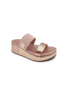 Kenneth Cole Reaction Women's Perry Wedge Sandals - Rose Gold Metallic