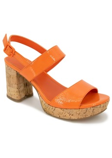 Kenneth Cole Reaction Women's Reebeka Platform Sandals - Orange Patent