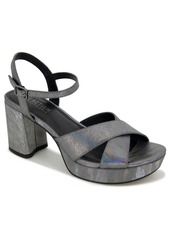 Kenneth Cole Reaction Women's Reeva Criss-Cross Platform Dress Sandals - Silver