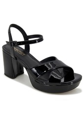 Kenneth Cole Reaction Women's Reeva Criss-Cross Platform Dress Sandals - Black