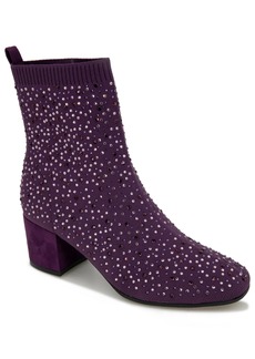 Kenneth Cole Reaction Women's Rida Stretch Jewel Booties - Dark Purple