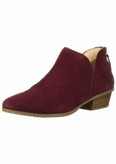 Kenneth Cole REACTION Women's Side Way Low Heel Ankle Bootie Burgandy  M US