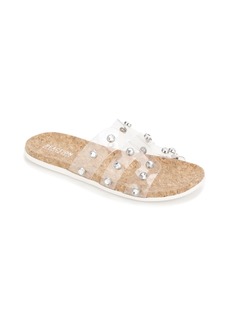 Kenneth Cole Reaction Women's Slim H Band Stud Sandals - Clear
