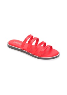 Kenneth Cole Reaction Women's Sloan Four Band Slide Flat Sandals - Red