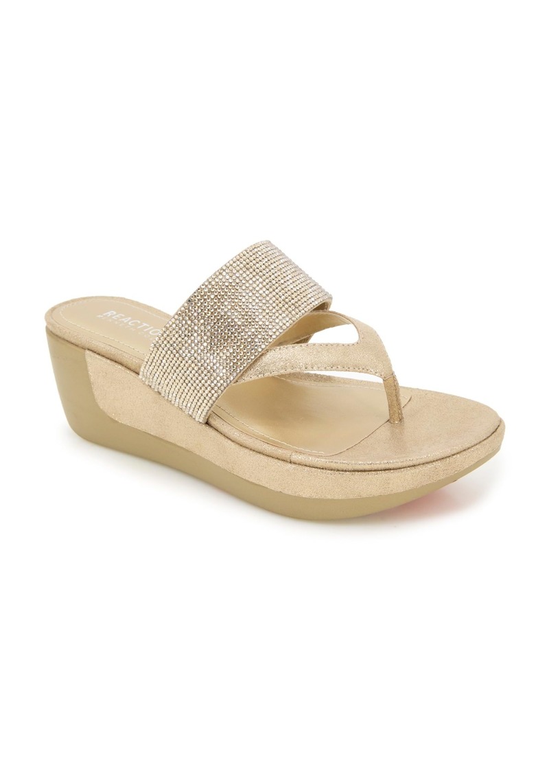 Kenneth Cole Reaction Women's Women's PEPEA Cross Jewel Wedge Sandal