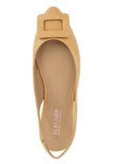 Kenneth Cole Reaction Womens's Linton Buckle Wedge Flats - Natural Weave