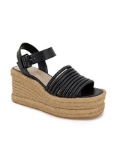 Kenneth Cole Shelby Espadrille Wedge Sandal in Metallic Multi Pu at Nordstrom Rack