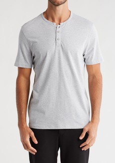 Kenneth Cole Short Sleeve Henley in Light Grey Heather at Nordstrom Rack