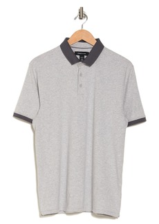Kenneth Cole Stretch Cotton Polo in Grey at Nordstrom Rack