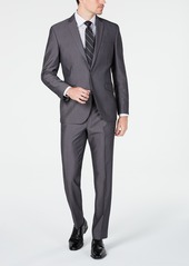 Kenneth Cole Unlisted Men's Slim-Fit Medium Gray Stripe Suit