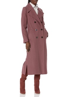 KENNETH COLE Women's Classic Double Breasted Wool Maxi Coat