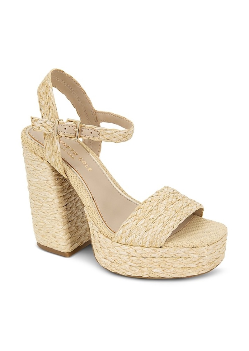 Kenneth Cole Women's Dolly Ankle Strap Espadrille Platform Sandals