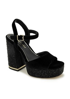 Kenneth Cole Women's Dolly Crystal Ankle Strap Platform Sandals
