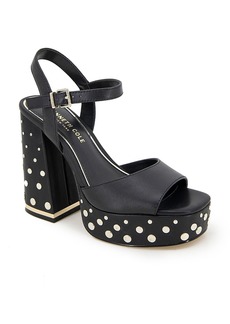 Kenneth Cole Women's Dolly Studded Ankle Strap Platform Sandals