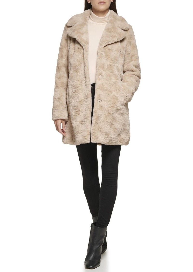 Kenneth Cole Women's Classic Faux Fur Coat