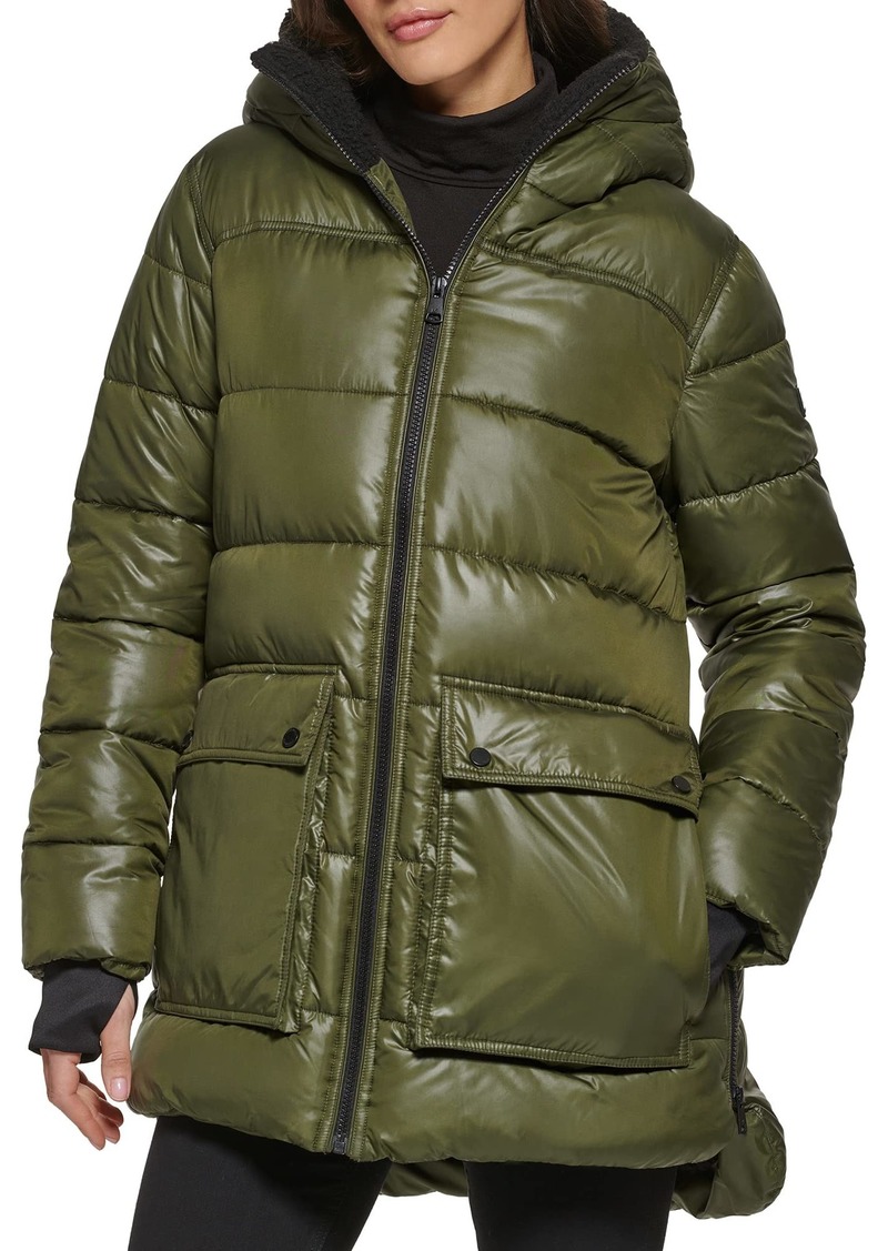 Kenneth Cole Women's Heavy Weight Down Puffer Jacket