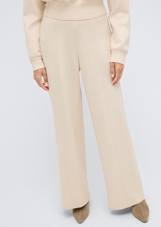 Kenneth Cole Women's High-Rise Pull-On Hollywood Waist Wide-Leg Pants - Almond Milk