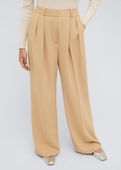 Kenneth Cole Women's High Rise Wide Leg Twill Pants - Moonlight