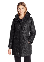 Kenneth Cole Women's Lightweight Diamond Quilted Coat