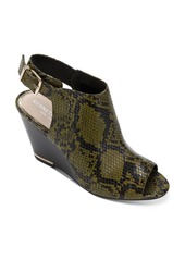 Kenneth Cole Women's Merrick Snake Print Wedge Heel Sandals