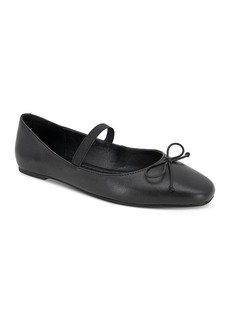 Kenneth Cole Women's Myra Square Toe Slip On Ankle Strap Flats