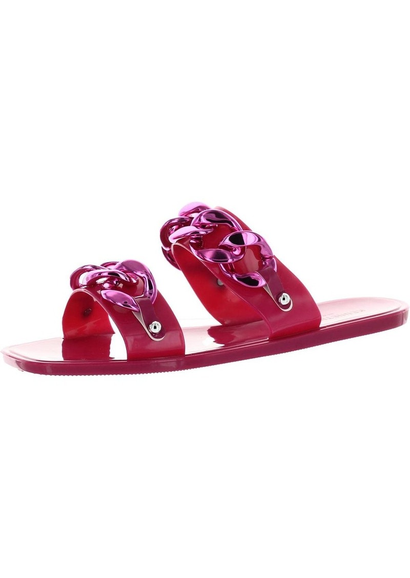 Kenneth Cole New York Women's Naveen Chain Jelly Flatform Slide Sandal