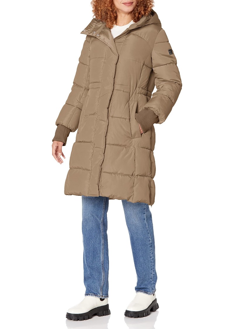 KENNETH COLE Women's Puffer Jacket Memory ANORK Truffle