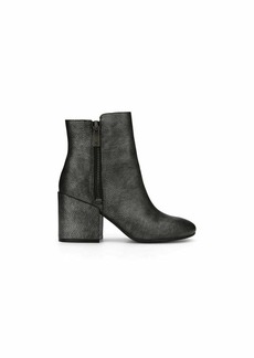 Kenneth Cole Women's Rima Bootie with Double Zip Block Heel Leather Boot   M US