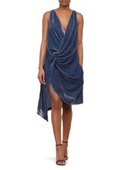 Kenneth Cole Women's Twist Wrap Velvet Dress