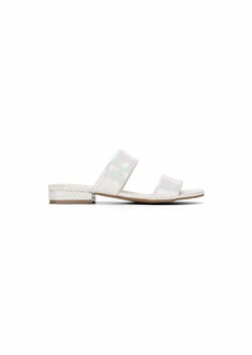 Kenneth Cole Women's Viola Double Band Flat Sandal ice  M US