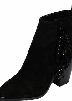 Kenneth Cole Women's WEST Side Fringe Bootie RB Studs Fashion Boot   Medium US