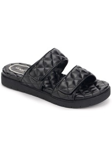 Kenneth Cole Women's Women's Reeves Quilted 2 Band Slide Sandal