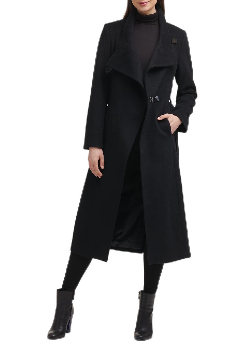 Kenneth Cole Women's Wool-Blend Belted Maxi Coat