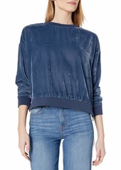 Kenneth Cole Women's Zipper Velvet Sweatshirt  XL