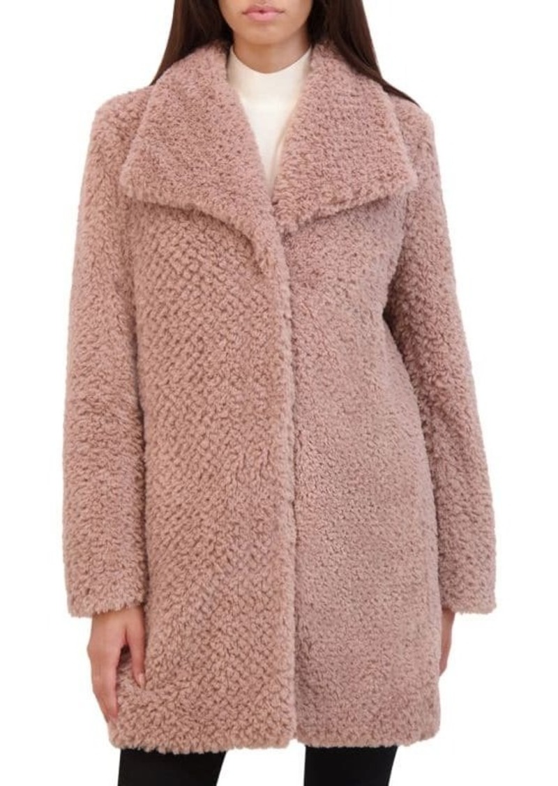 Kenneth Cole Longline Teddy Coat