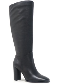 Kenneth Cole LOWELL Womens Leather Zipper Knee-High Boots