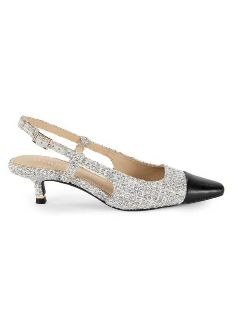 Kenneth Cole Martha Mix Media Slingback Pumps