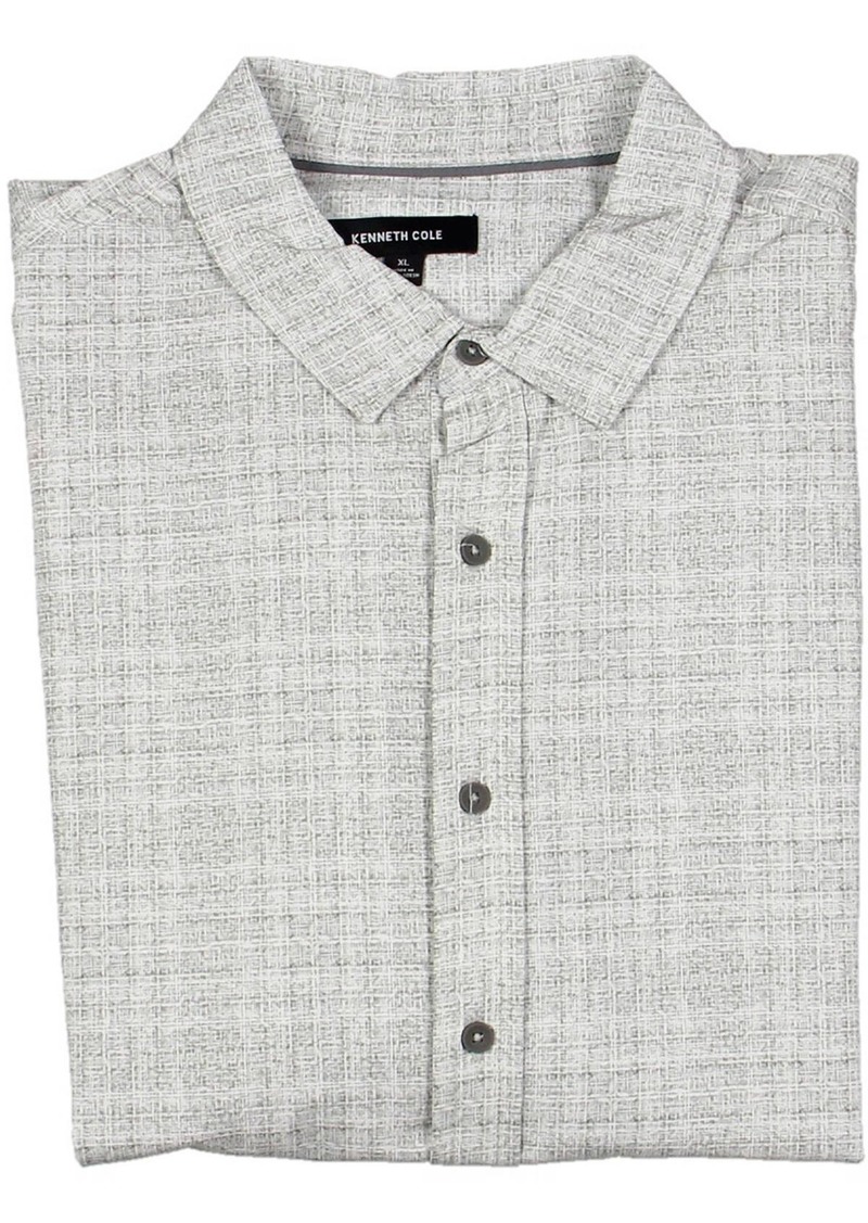 Kenneth Cole Mens Collared Lightweight Button-Down Shirt