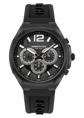 Kenneth Cole New York Chronograph Silicone Strap Watch