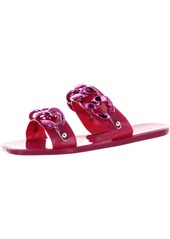 Kenneth Cole Naveen Chain Jelly Womens Flat Slip On Jelly Sandals