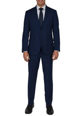 Kenneth Cole Nested Modern Blue Two Button Notch Lapel Slim Fit Suit