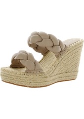 Kenneth Cole Olivia Braid Womens Braided Round Open Toe Wedge Sandals