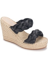 Kenneth Cole Olivia Braid Womens Braided Round Open Toe Wedge Sandals