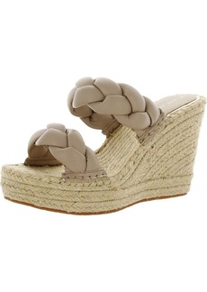 Kenneth Cole Olivia Braid Womens Braided Round Open Toe Wedge Sandals