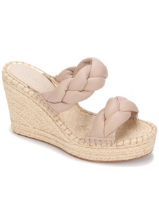 Kenneth Cole OLIVIA BRAIDED Womens Open toe Easy on-and-off construction Wedge Sandals