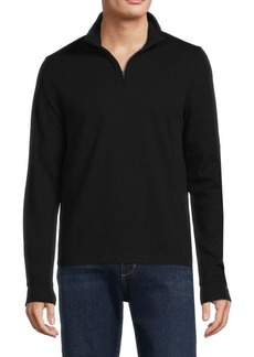 Kenneth Cole Mock Neck Quarter Zip Sweater