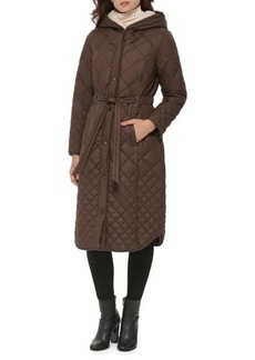 Kenneth Cole ​Quilted Belted Coat