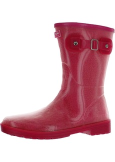 Kenneth Cole Rain Buckle Cozy Womens Mid-Calf Cold Weather Rain Boots