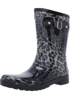 Kenneth Cole Rain Buckle Womens Mid-Calf Man Made Rain Boots