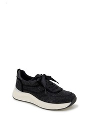 Reaction Kenneth Cole Claire Rhinestone Embellished Sneaker in Black Neoprene at Nordstrom Rack